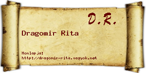 Dragomir Rita névjegykártya